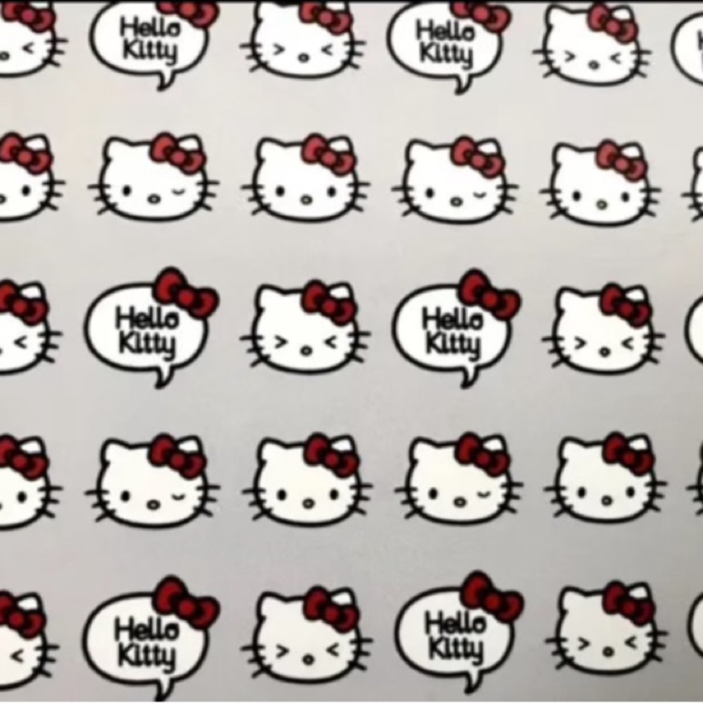Hello Kitty Full/Queen 90x90 Talk Speech Bubble Plush Blanket - Picture 2 of 5